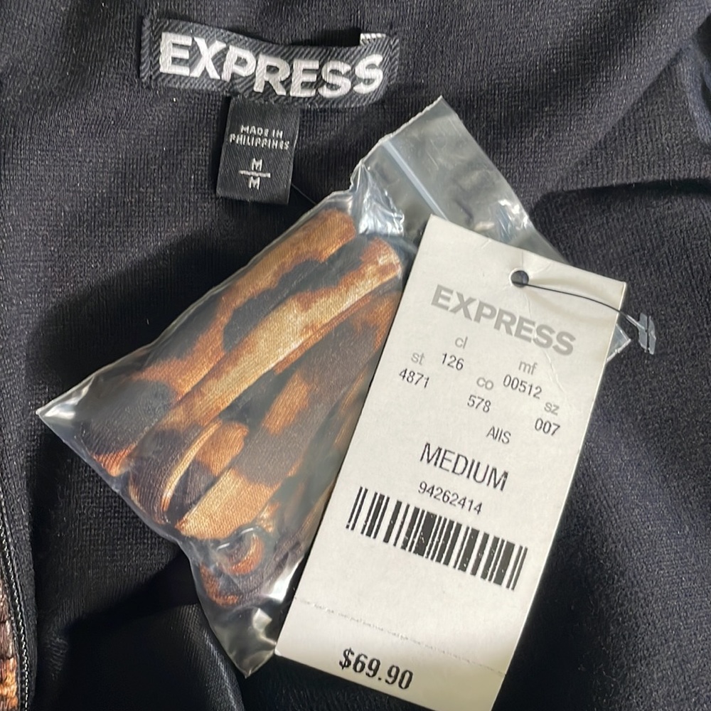 Express Animal Print Midi Dress Size M - Picture 14 of 16